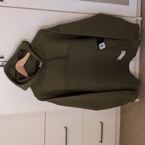 Alphalete NWT ELMTS Pullover Hoodie Moss Green Men's L